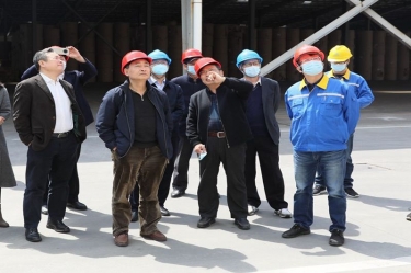 生态环境部科财司副司长付川一行考察由星空体育官方登录入口承担的国家科技重大专项示范工程